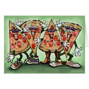 Pizzaparty Hälsningskort