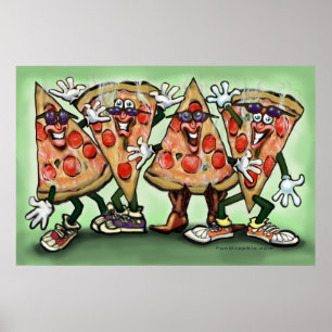 Pizzapartyaffisch Poster
