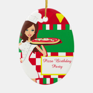 Pizzapartydekoration Julgransprydnad Keramik