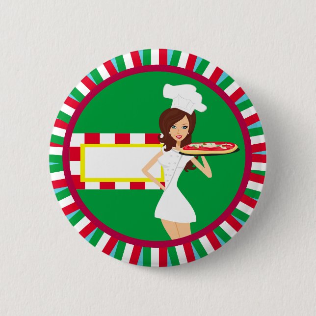 Pizzapartyemblem Knapp (Framsida)