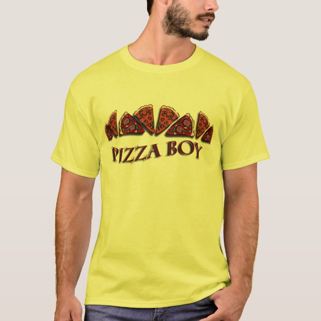 Pizzapojke T Shirt (Framsida)