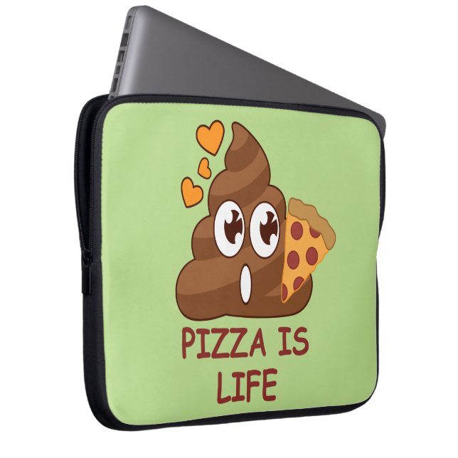 PizzaPoopliv Laptop Sleeve (Framsidan Höger)