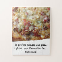 Pizzapussel med rolig fransk (Française) Citat