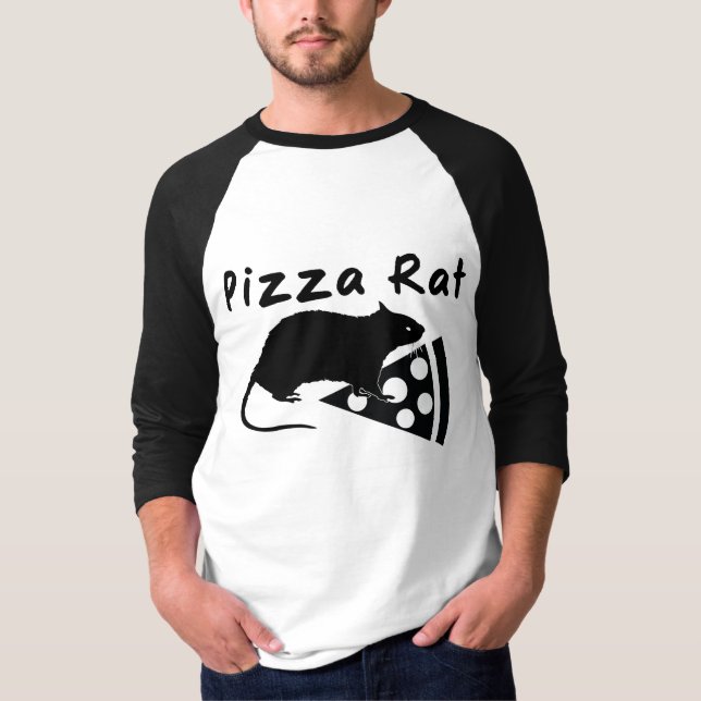 Pizzaråtta T-shirt (Framsida)