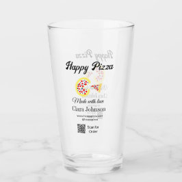 Pizzarestaurang café pizzeria skanna QR-kod bestäl Glaskopp