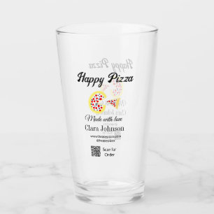 Pizzarestaurang café pizzeria skanna QR-kod bestäl Glaskopp