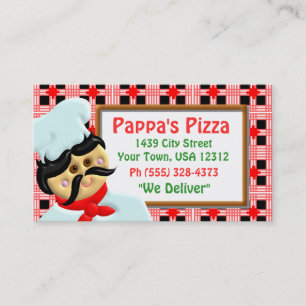 Pizzarestaurang Visitkort