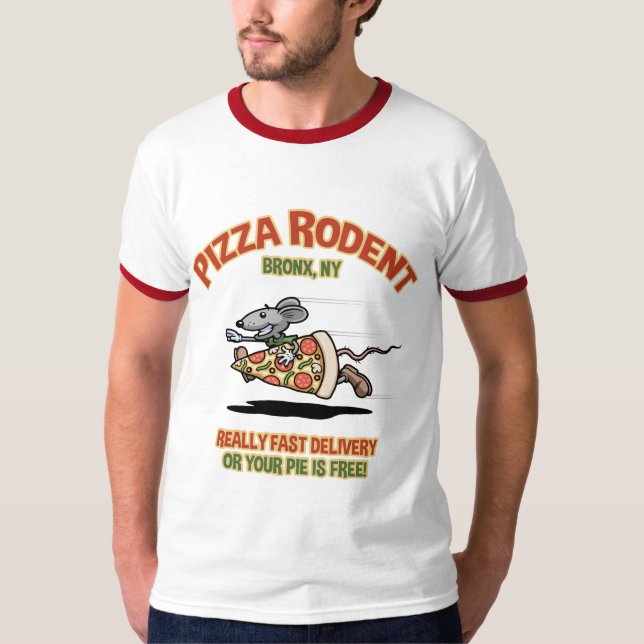 PizzaRodent Tee Shirt (Framsida)