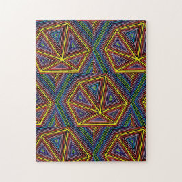 Pizzas Abstrakt Line Art för geometrisk regnbågsbi Pussel