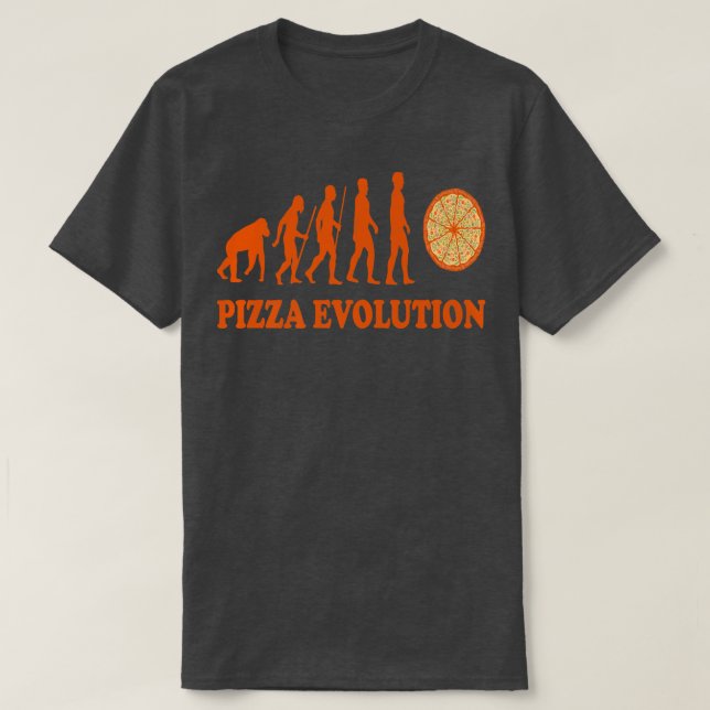 Pizzas salami ham champi tomat Italien röd vit T Shirt (Design framsida)