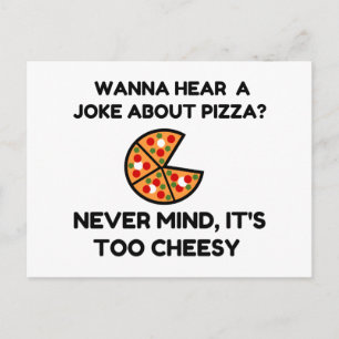Pizzaskämt Vykort