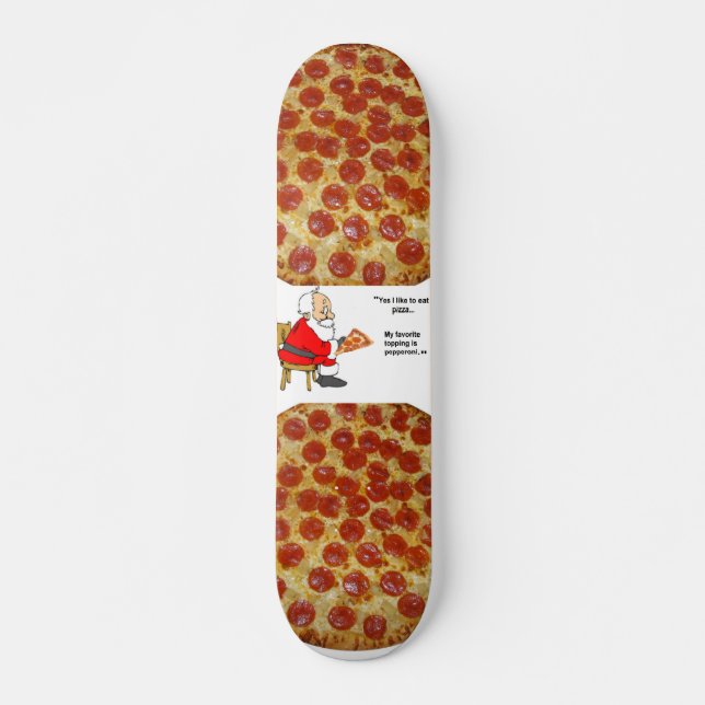 pizzaskateboard old school skateboard bräda 18 cm (Framsida)