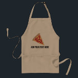 Pizzaskiva & anpassadetext förkläde<br><div class="desc">Detta förkläde presenterar ett grafiskt av en skiva av peperonipizza och anpassadetext för att ditt ska tillfoga ditt egna meddelande.</div>