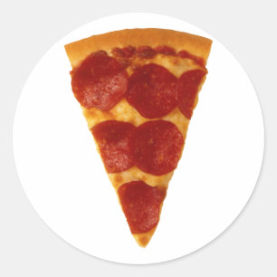 Pizzaskiva Runt Klistermärke