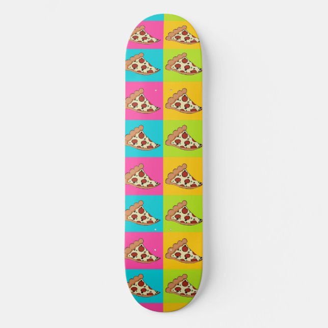 pizzaskivaskateboard skateboard bräda 20,5 cm (Framsida)