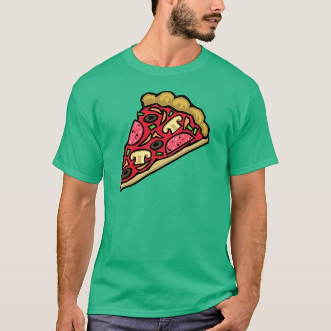 Pizzaskivat-skjorta T-shirt (Framsida)