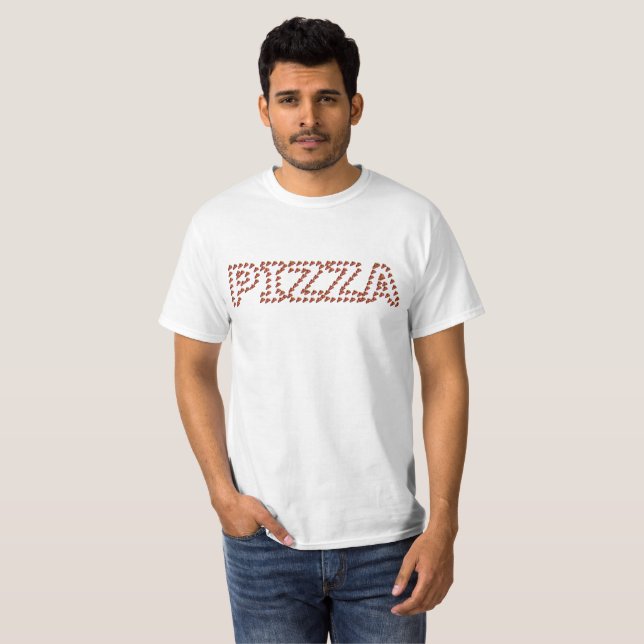 Pizzaskjorta T Shirt (Hel framsida)