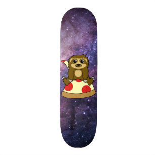 PizzaSloth Mini Skateboard Bräda 18,5 Cm