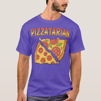 Pizzatarian Fast Food Funny Pizza Älskare Pizza T Shirt