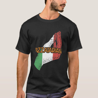 Pizzatarian Funny Italiana Humor Italien Vegan Piz T Shirt