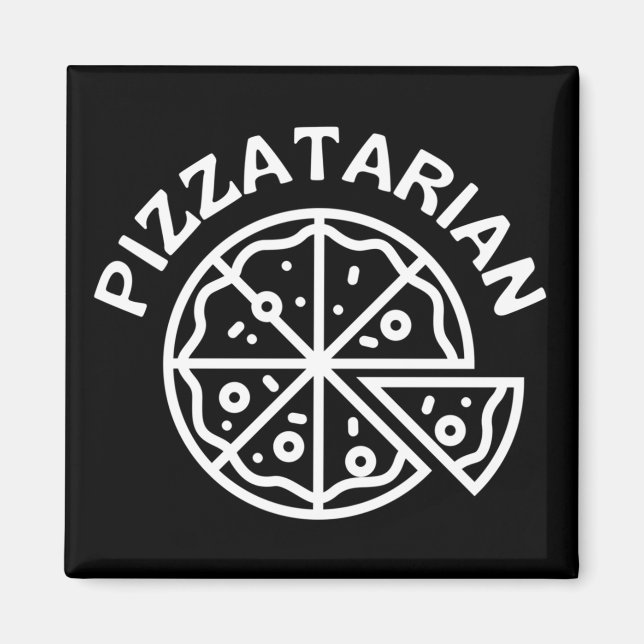 Pizzatarian Pizza Magnet (Framsidan)