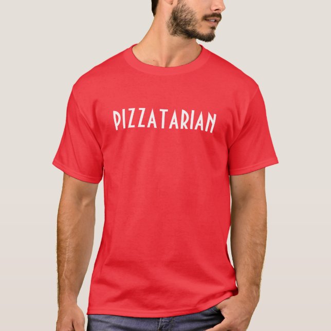 Pizzatarian Tee Shirt (Framsida)