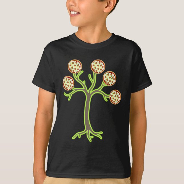pizzaträd tee shirt (Framsida)