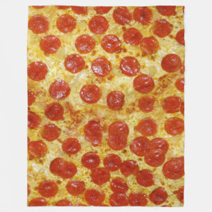 Pizzatryck på ullfilten fleecefilt
