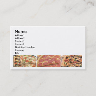 Pizzavisitkort Visitkort