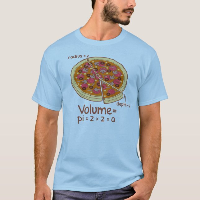 Pizzavolymmatematisk formel = Pi*z*z*a Tröja (Framsida)