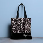 Pizzazz Personlig Tote Bag Tygkasse<br><div class="desc">Åh wow! Ta dig ut i designern stil med den här lilla mönster. Anpassa med egen namn eller ta bort text. Designad av Evco Studio.</div>