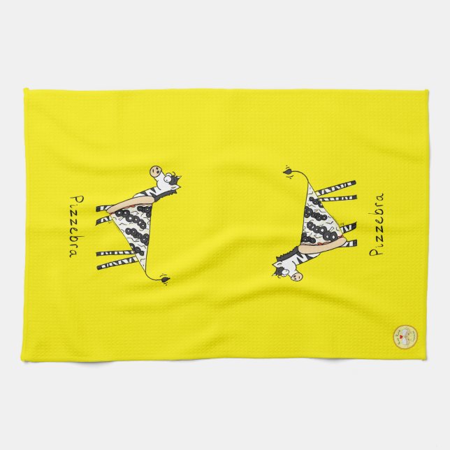 Pizzebra Pizza Funny Zebra Kitchen Towel Kökshandduk (Horisontell)