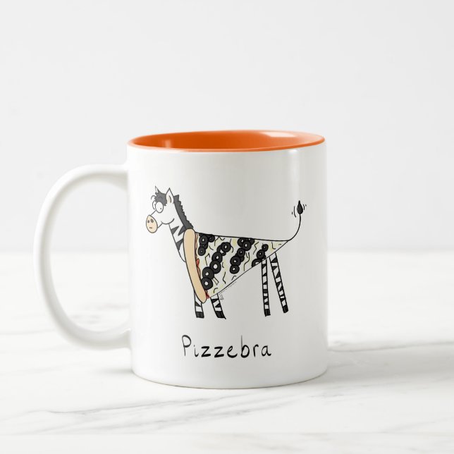 Pizzebra Pizza Zebra Coffee Mugg (Vänster)