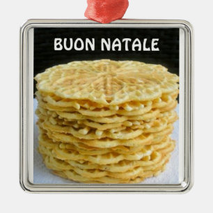 "PIZZELLE" ITALIENSKA CHRISTMAS ORNATION JULGRANSPRYDNAD METALL