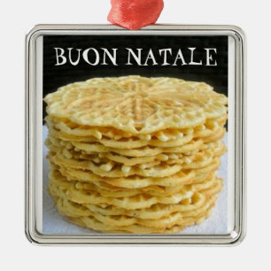 "PIZZELLE" ITALIENSKA CHRISTMAS ORNATION JULGRANSPRYDNAD METALL