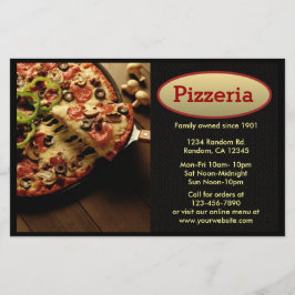 Pizzeria anpassade professionell flugor flygblad
