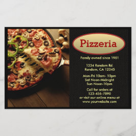 Pizzeria anpassade professionell flugor flygblad