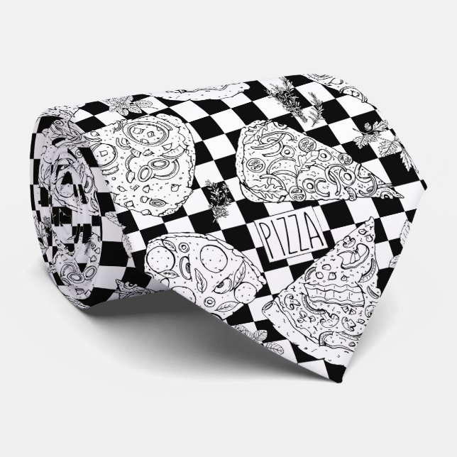 Pizzeria Italiana Restaurant Manager Pizza Mönster Slips (Rullad)