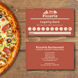 Pizzeria Loyalty Card Visitkort
