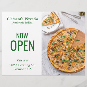 Pizzeria Stora Öppningsflygblad