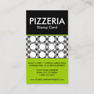 pizzeriafrimärkekort lojalitetskort