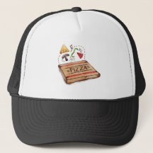 PizzeriaPizza boxas med arbetstoppningarna