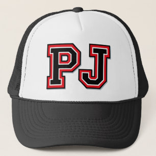 "PJ" Monogram Keps