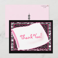 PJ Party Tack in Pinks Postcard