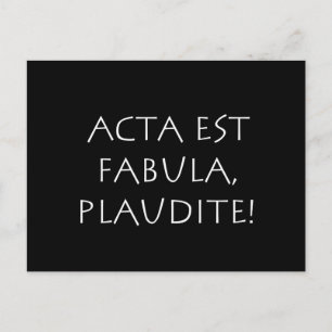 Pjäsen är slut, applådera vykort