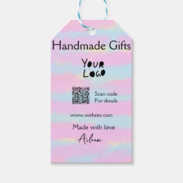 Pjattig småföretag handgjorda presenter med kärlek presentetikett