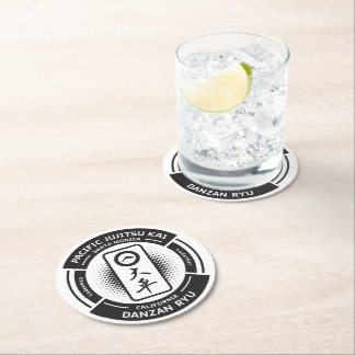 PJK 4" Runda Drickaunderlägg - 6st / svart logoty Underlägg Papper Rund