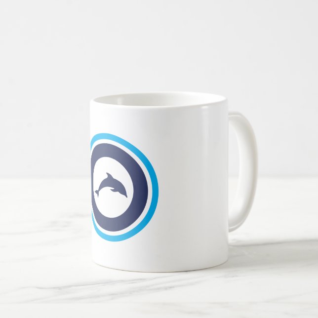pjk dolphin mug kaffemugg (Framsida höger)