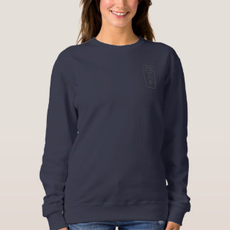 PJK Women's Navy Sweatshirt / kanji & logo T Shirt