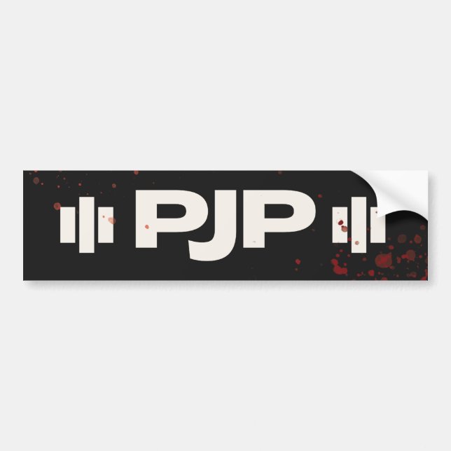 PJP Varningslogo - Pierce Jackson Productions Merc Bildekal (Framsidan)